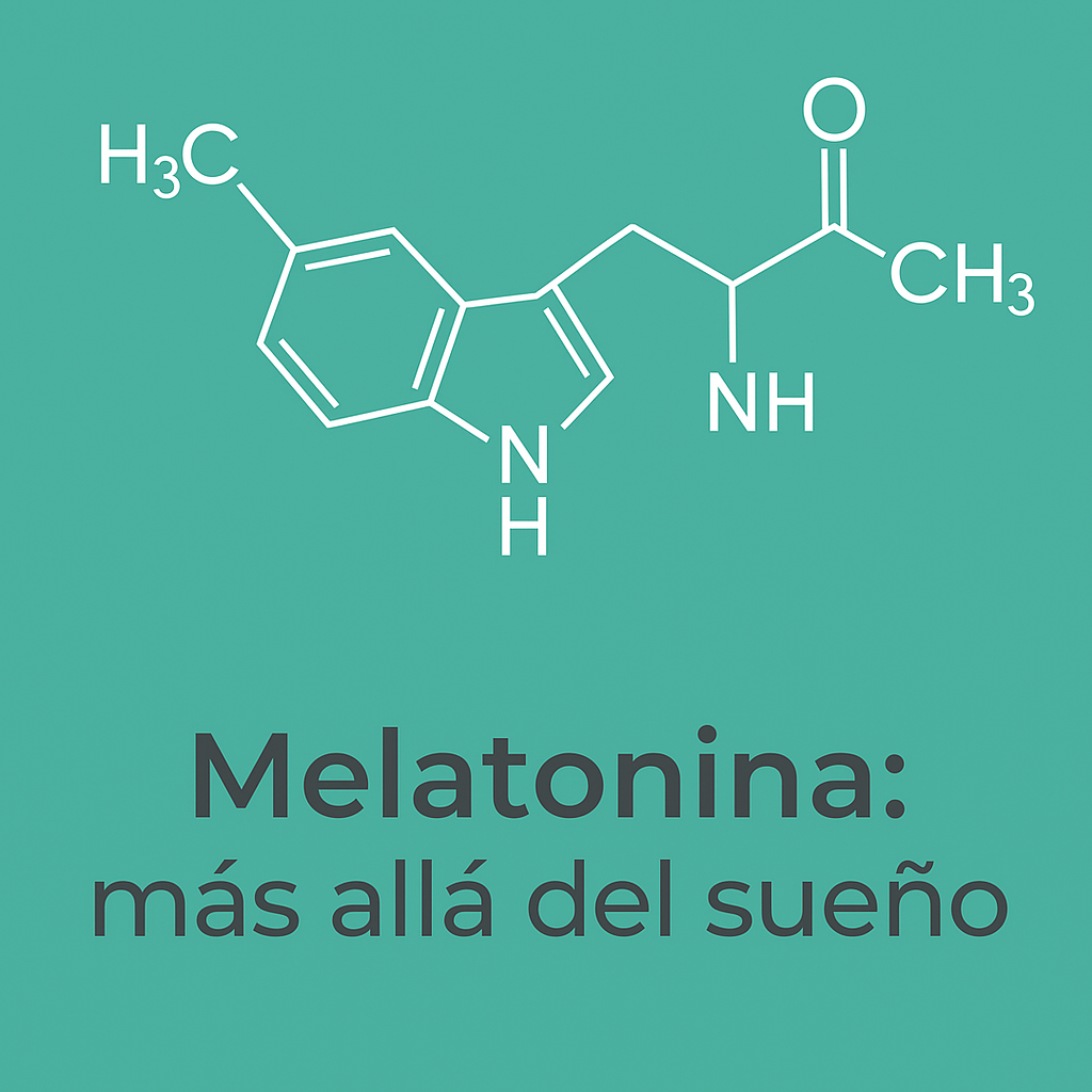 Estructura química de la melatonina. Imagen del artículo “Melatonina: más allá del sueño” publicada por Farmacia Confrides.