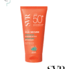 Protector solar facial SVR Sun Secure Blur SPF50+ en textura mousse con color